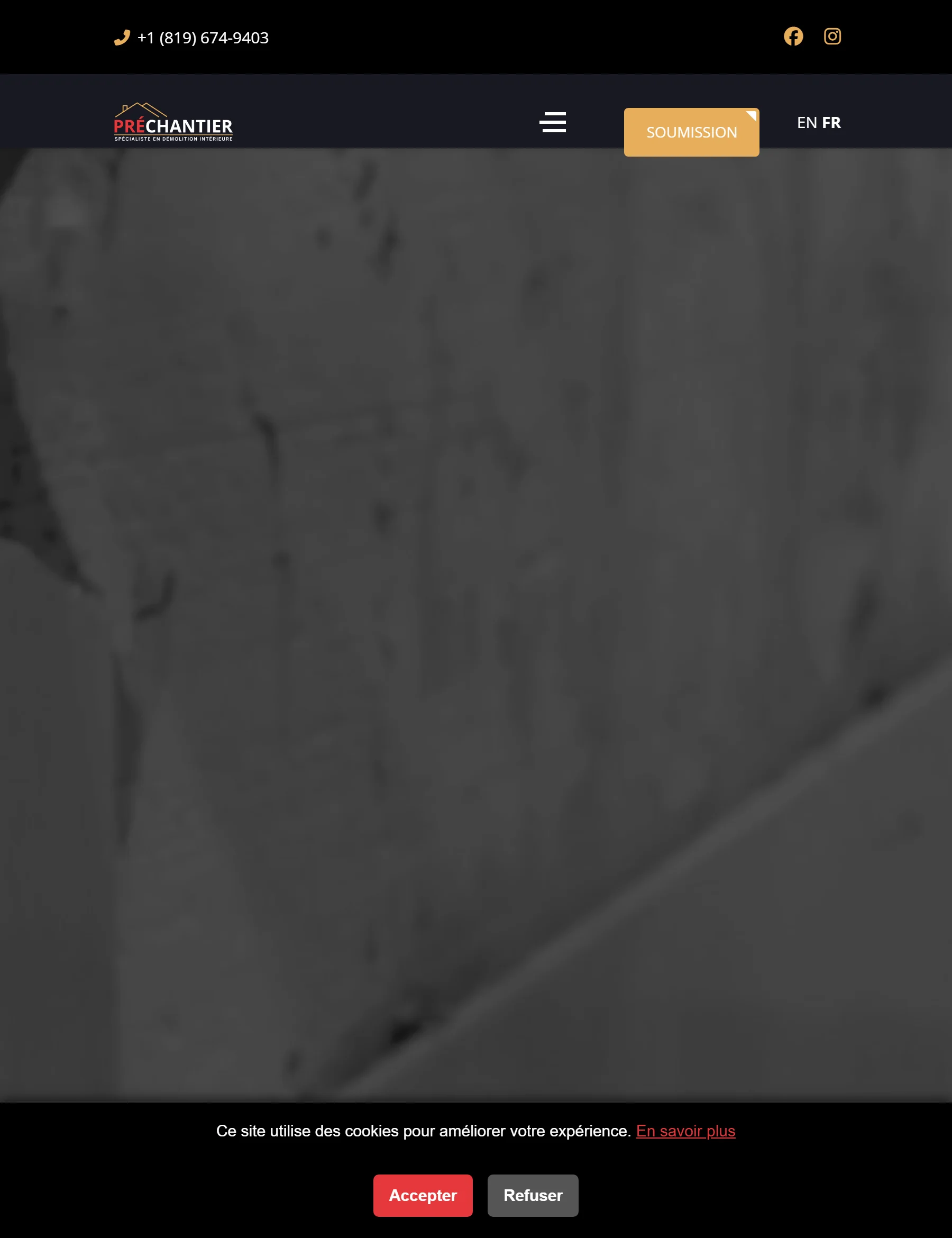 Aperçu du site PréChantier