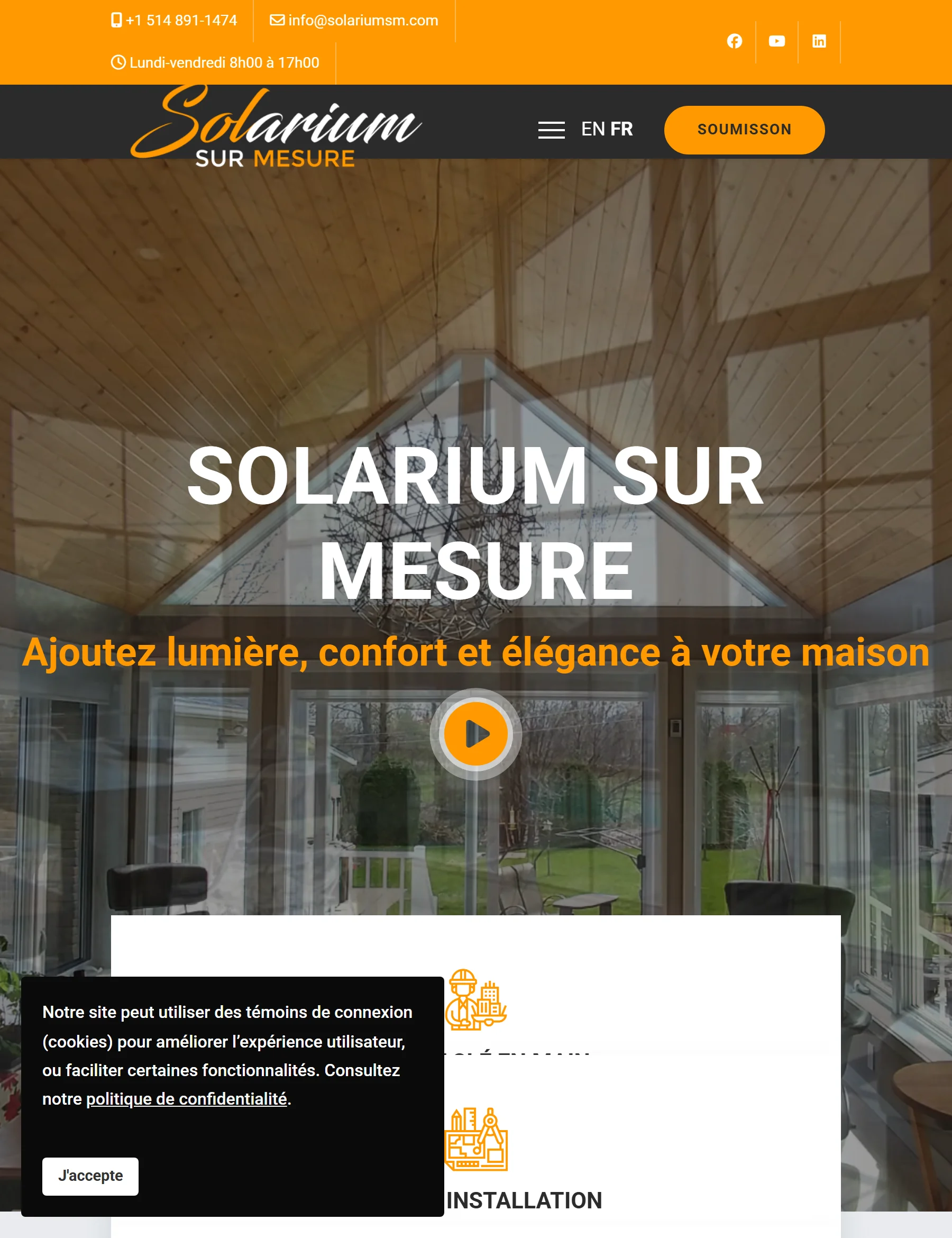 Aperçu du site Solarium SM