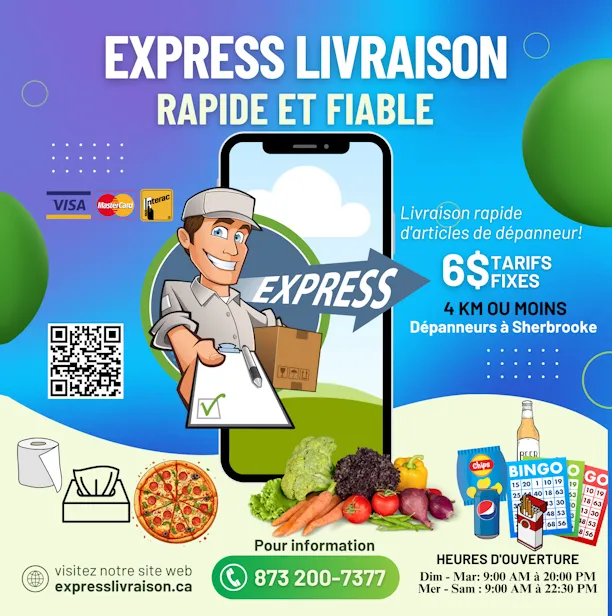 Aperçu : Express Livraison — Carte d'affaires