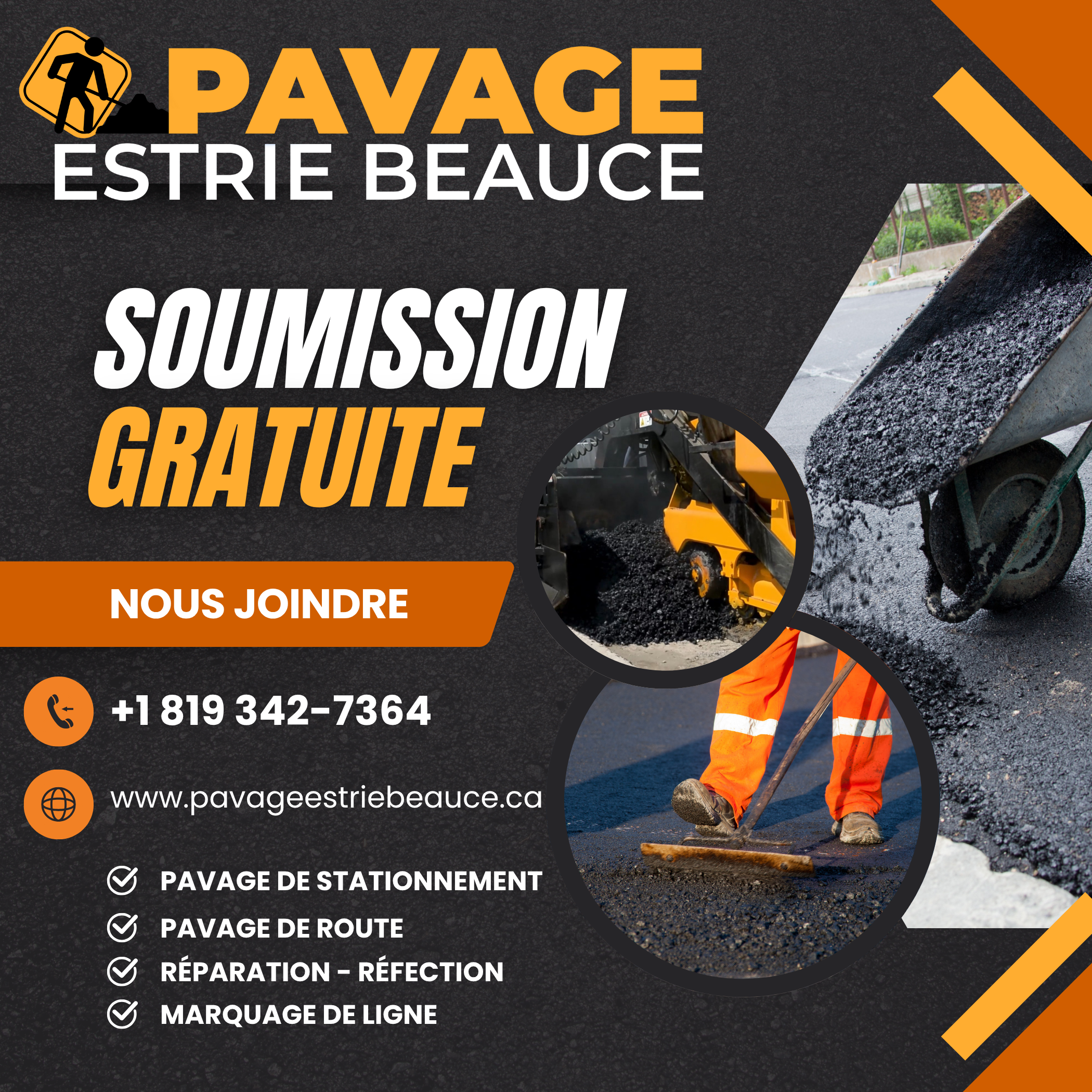 Aperçu : Pavage Estrie Beauce - Bannière pub