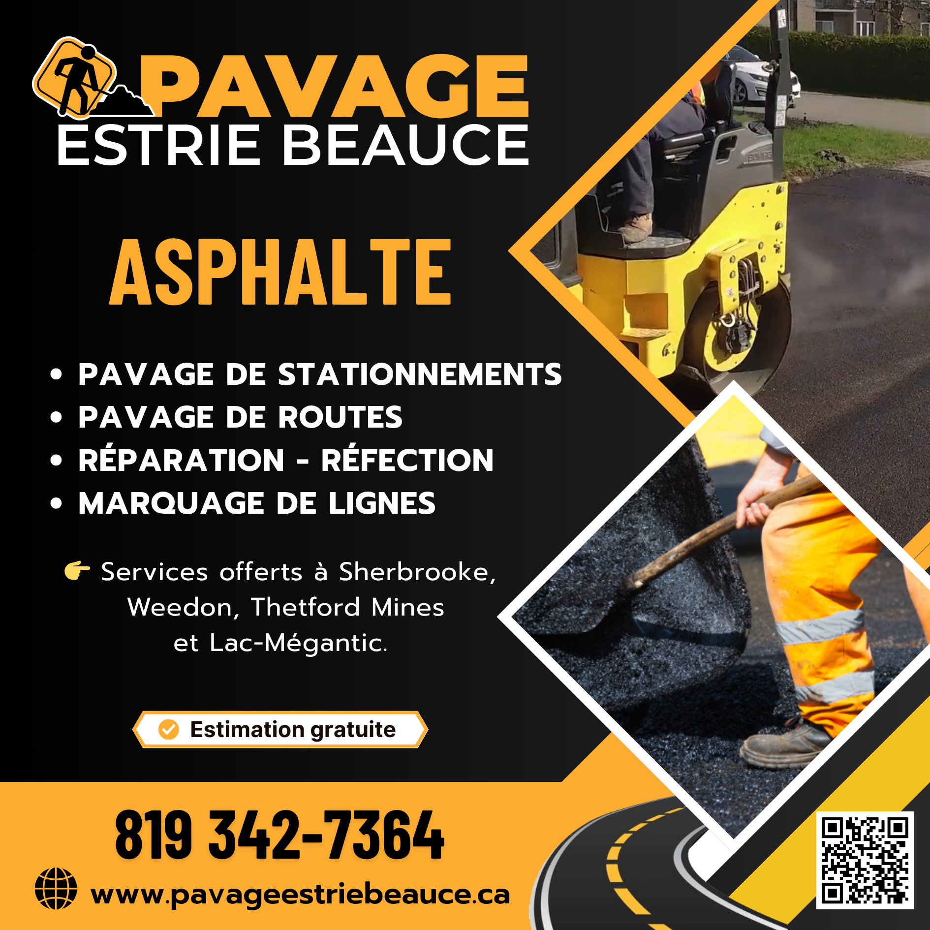 Aperçu : Pavage Estrie Beauce - Bannière Facebook