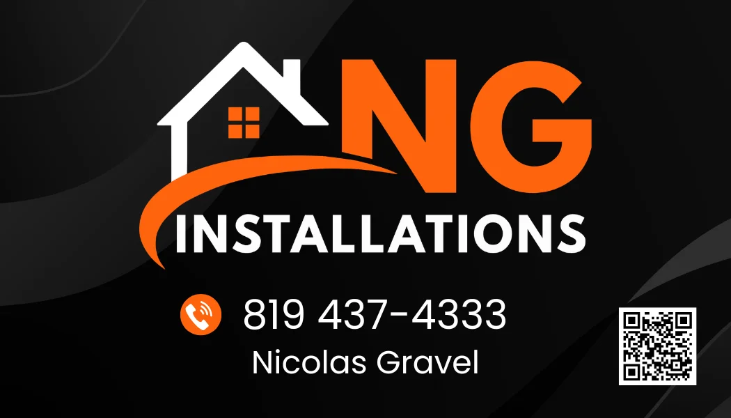 Carte d'affaires : NG Installations - Recto