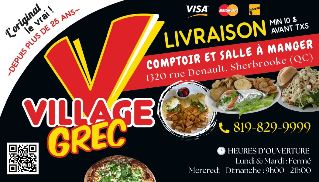 Carte d'affaires : Village Grec - Recto