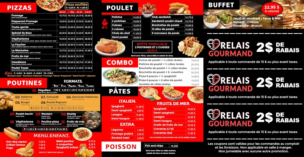Aperçu : Menu Papier — Avec coupon